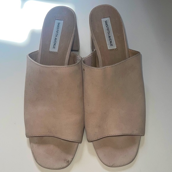 Saks Fifth Avenue Mules - Picture 1 of 9